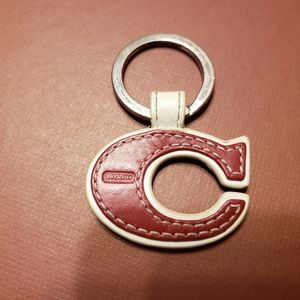 A Coach leather key chain